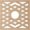 Ekena Millwork Chevron Wood Fretwork Pierced Ceiling Medallion, Alder, 22"OD x 5 3/4"ID x 3/8"T CMWP22X22X0375CHAL - alternate 3